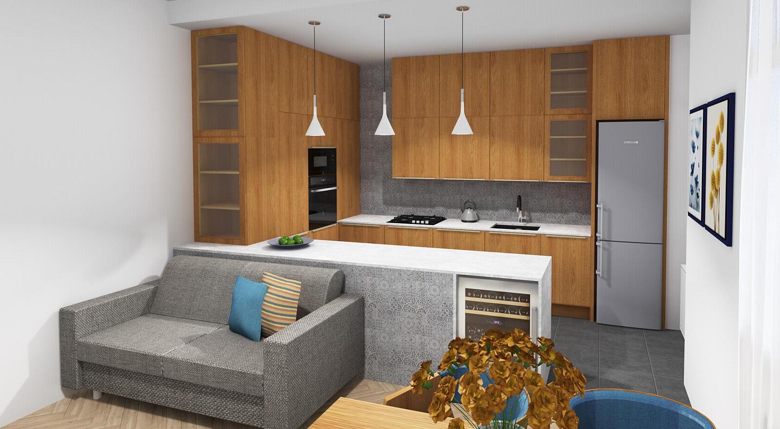 Delta - dřevo s bílou